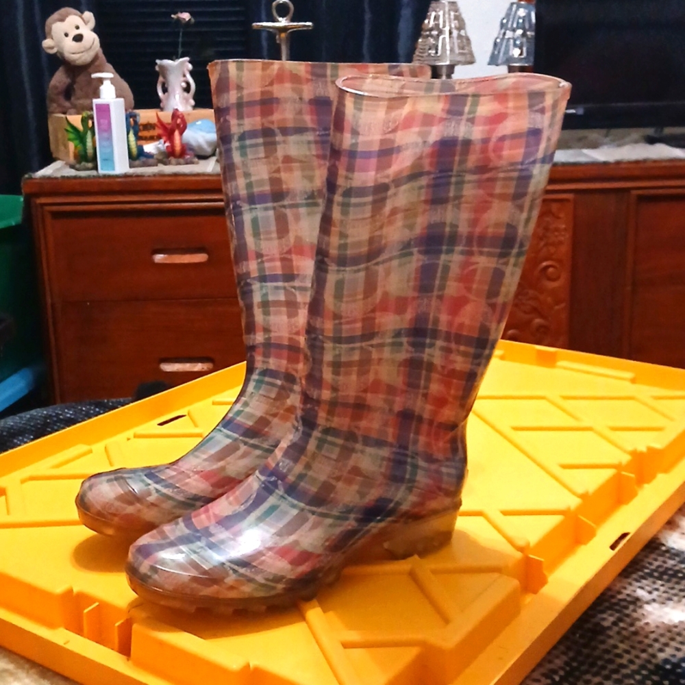 Coach rare rain boots